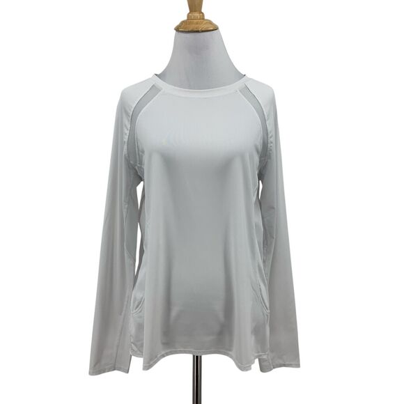 Tail Shirt Womens L Large White Essentials Alda Long Sleeve Mesh Panels UPF 50+ - Picture 1 of 12